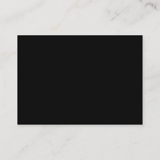 Budget QR Code Classy Zwart Wit Script Bruiloft Informatiekaartje (Achterkant)