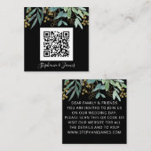 Budget QR Code Eucalyptus Faire-part de mariage no (Devant / Derrière)