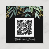 Budget QR Code Eucalyptus Faire-part de mariage no (Devant)