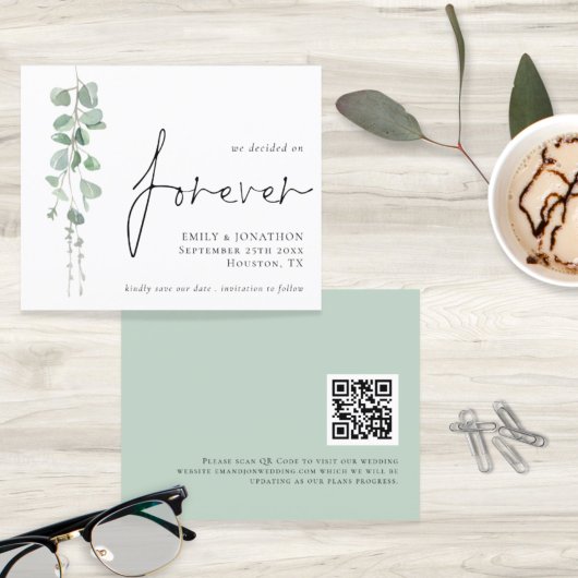 Budget QR-code Eucalyptus voor altijd bewaren Datu