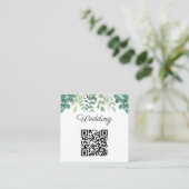 Budget QR Code Faire-part de mariage de verdure (Debout devant)
