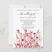 Budget QR CODE Floral Meadow White Marsala (Voorkant)