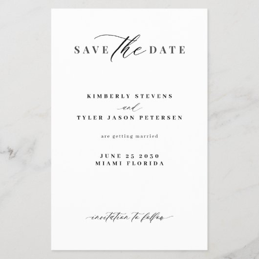 Budget QR code foto bruiloft opslaan van de datum Flyer (Voorkant)