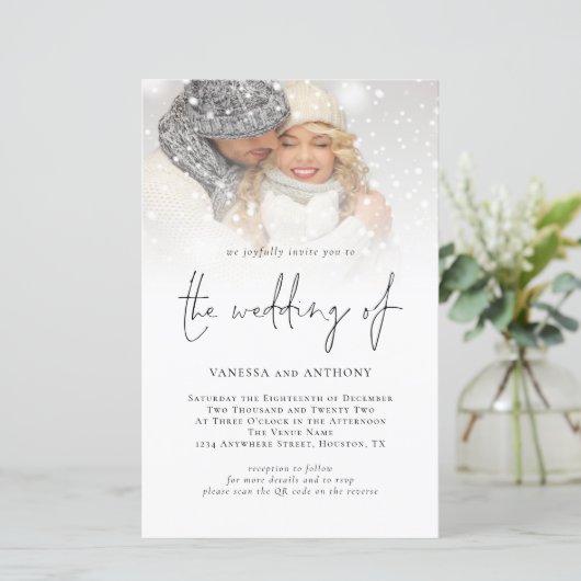 Budget QR Code Foto Weddenschap (Staand voorkant)