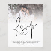 Budget QR Code Foto Weduwschap RSVP Enclosure (Voorkant)