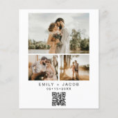 Budget QR-code Minimalist White Weduwfoto (Voorkant)
