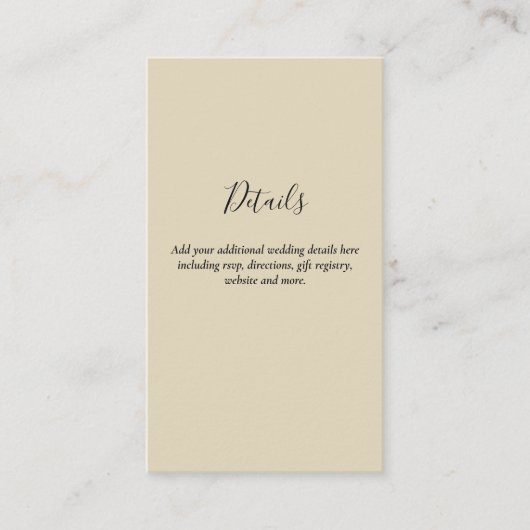 Budget QR-code website RSVP-hotel trouwdetails Informatiekaartje (Voorkant)