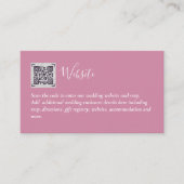 Budget QR-code website RSVP-hotel trouwdetails Informatiekaartje (Voorkant)