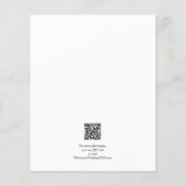Budget QR Code Weddenschap Foto Opslaan Datum (Achterkant)