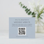 Budget QR Code Weddenschap Website Blue Encl (Staand voorkant)