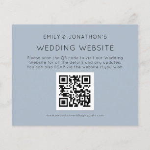 Budget QR Code Weddenschap Website Blue Encl