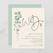 Budget QR Eucalyptus Ivory Sage We Weduwen (Voorkant / Achterkant)