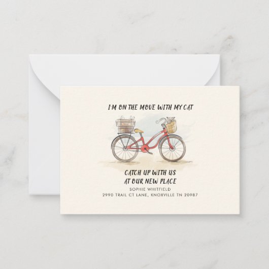 Budget que nous avons déplacé Faire-part de déplac (Devant)