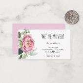 Budget que nous avons déplacé Rose Faire-part cart (Devant/Arrière en situation)