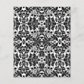 Budget Quinceanera - Black Red Silver Invite Flyer (Achterkant)