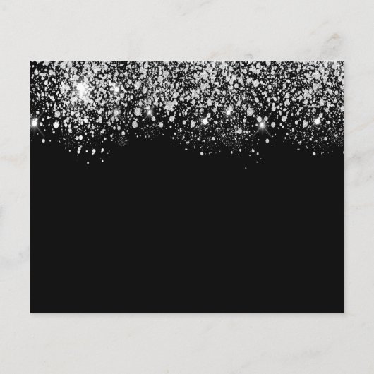 Budget Quinceanera Black Silver behalve datum (Achterkant)