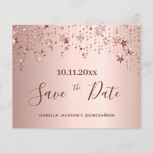 Budget Quinceanera blush roos gold Bespaar op datu
