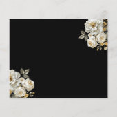 Budget Quinceanera Floral Gold Save the Date Flyer (Achterkant)