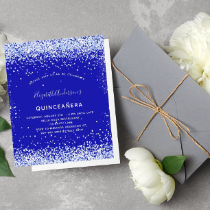 Budget Quinceanera koninklijk blauw