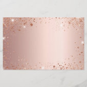 Budget Quinceanera roos gold glitter save the date (Achterkant)