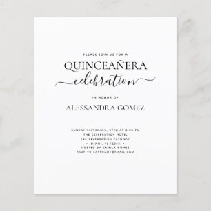 Budget Quinceanera Simple
