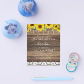 Budget Quinceanera Sunflower Rustige Uitnodiging Flyer (Enkel)