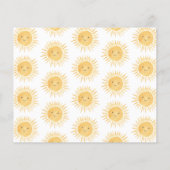 Budget Ray of Sunshine Baby shower Invitation (Achterkant)