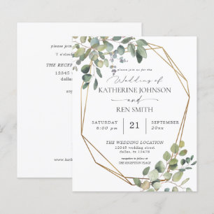 Budget REC Rustic Eucalyptus & Gold Lijst Wedding