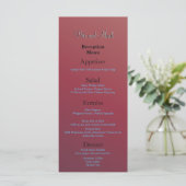 Budget Receptie Earth-tone Red Grote Waarde Fab Menu (Staand voorkant)