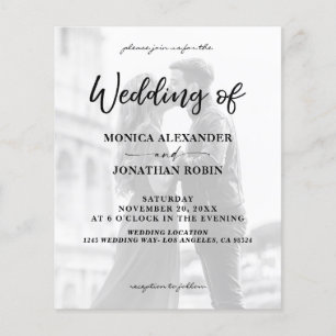 Budget reclamebrochure Modern foto Vertical 2 Wedd Flyer