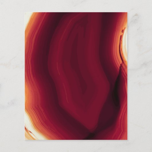 BUDGET Red agate slice fall bruiloft uitnodiging (Achterkant)