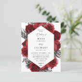 Budget Red Floral & Black Wedding (Staand voorkant)