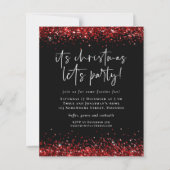 Budget Red Glitter-kerstfeest (Voorkant)