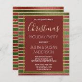 Budget Red Green Gold Foil kerstparty (Voorkant / Achterkant)