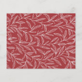 Budget Red Hand-getekende Botanische Wreath Weddin (Achterkant)