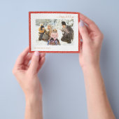 Budget Red Happy Holiday 2 Foto Moderne Flyer (Hand)