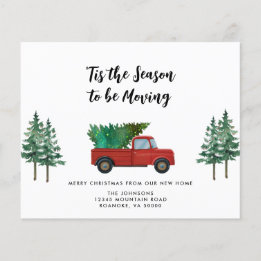 Budget Red Truck Christmas Tree Nouvelle carte