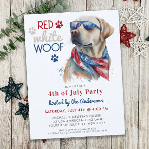 Budget Red White Wof Patriotic Dog 4 juli