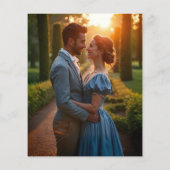 Budget Regency Crest bruiloft uitnodiging (Achterkant)