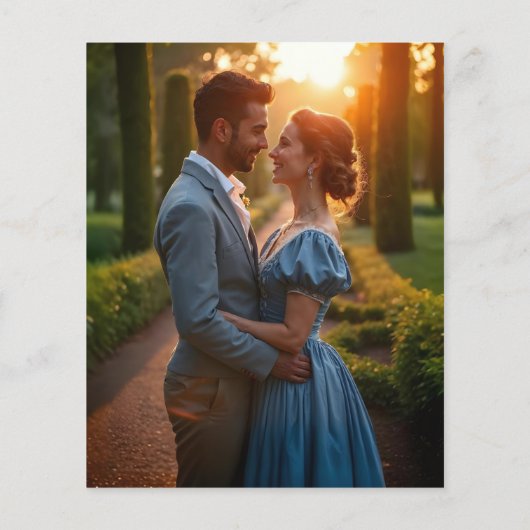 Budget  Regency Crest bruiloft uitnodiging (Achterkant)