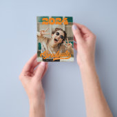 BUDGET Retro Bold Typography Photo Afstuderen Flyer (Hand)