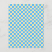 Budget Retro Checkerboard Blue Green Wedding (Achterkant)