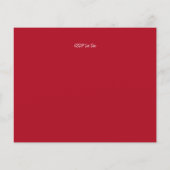 Budget Retro  Fun-kerstevenement Uitnodigen (Achterkant)