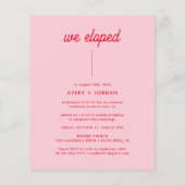 Budget Retro Roze & Rode Niets Gewoons Einfach Lie Flyer (Achterkant)