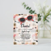 Budget Retro Sunbril 50th Birthday Invitations (Staand voorkant)