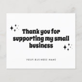 Budget Retro Support Small Business Bedankt (Voorkant)