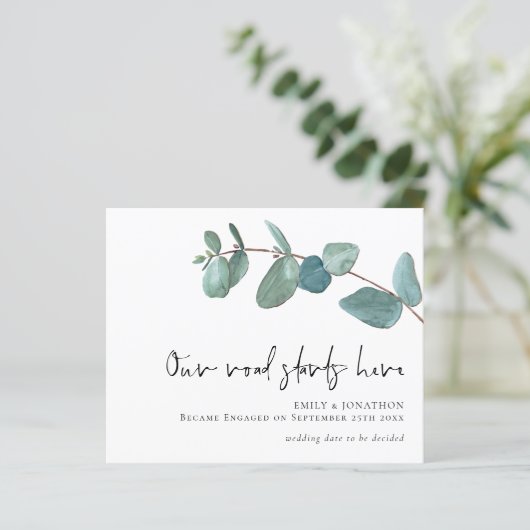 Budget Road begint hier met Eucalyptus Verloving (Staand voorkant)