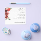 Budget Rode Bloemendetails - Wit Flyer (Enkel)