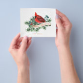 Budget Rode Kardinaal Kerst Kaart (Hand)