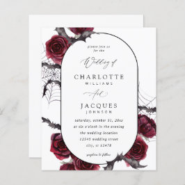 Budget Rode Roos Halloween Vleermuizen Trouwen- Wi